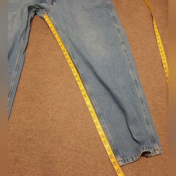 CARHARTT (44 x 32) Original Dungaree Fit Carpenter Jeans Blue - Picture 7 of 7